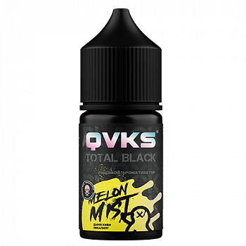 Ароматизатор QVKS TOTAL BLACK KONSTRUKT "Дыня Киви Эвкалипт" (на 30мл)