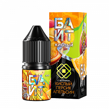 Купить Ароматизатор Байт "Кислый персик и апельсин" 13мл (на 30мл) Ароматизатор Байт "Кислый персик и апельсин" 13мл (на 30мл)